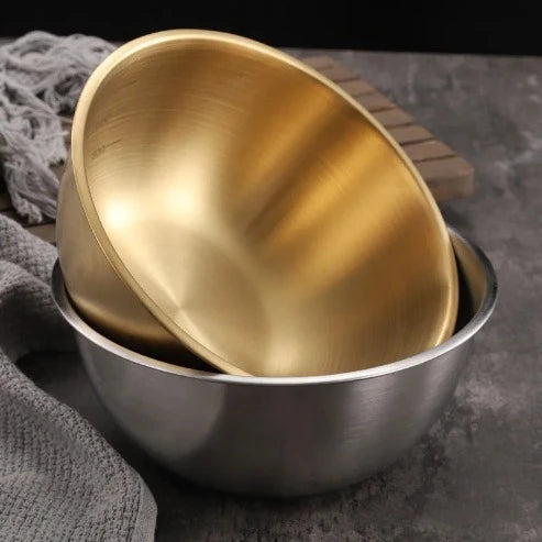 Multipurpose Stainless Steel Bowl: Perfect for Noodles, Fruit & More