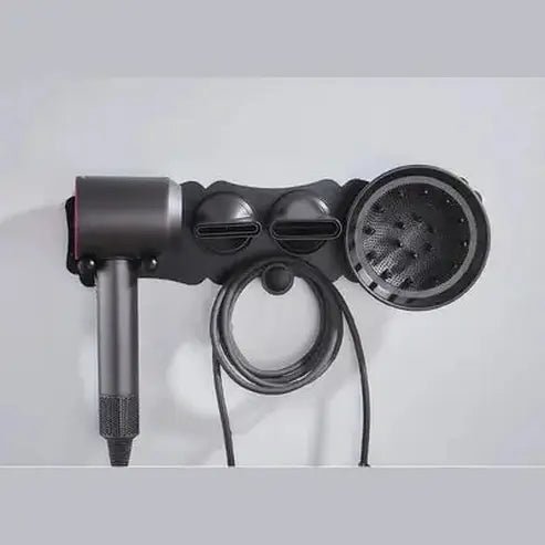 No Drilling Metal Wall-Mounted Hair Dryer Holder