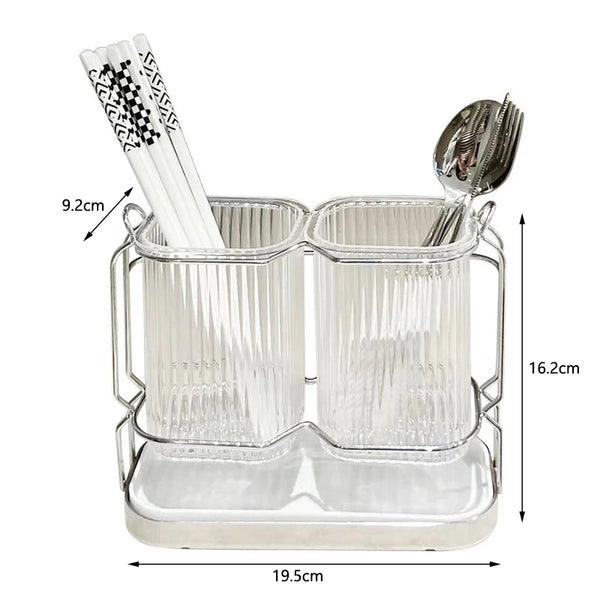 Nordic Cutlery Drain Rack and Tableware Organizer for Forks and Spoons