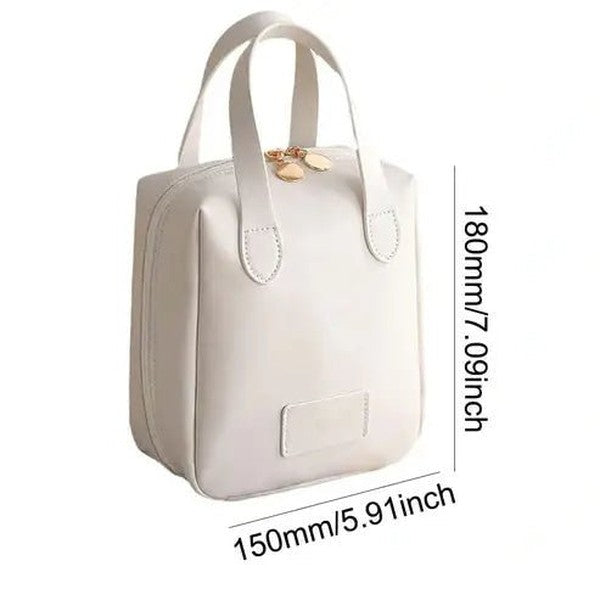 PU Large Cosmetic Bag: Stylish Makeup Organizer for Travel