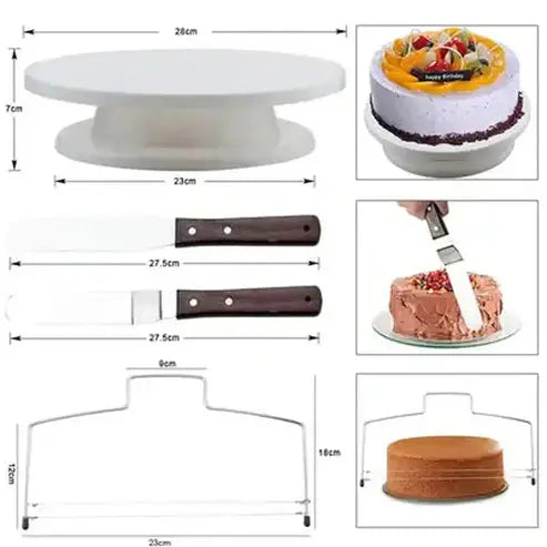 Pastry Turntable Kit: Decorating Made Easy