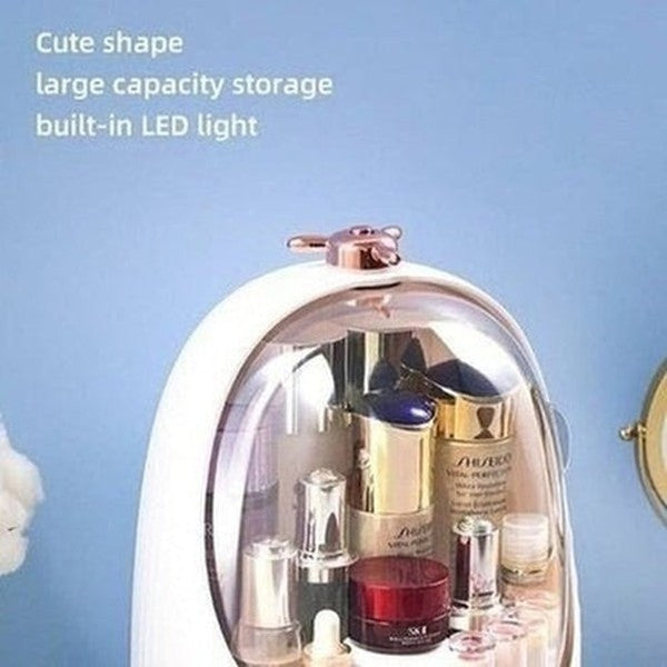 High Capacity Cute Penguin Shape Cosmetic Storage Box