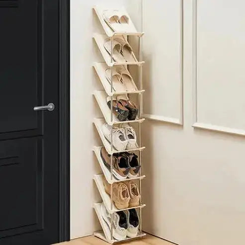 Plastic Shoe Rack Multi-Layer Stackable Shoe Organizer