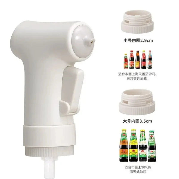 Plastic Oil Bottle Squeeze Device, Quantitative Oil Can Extruder