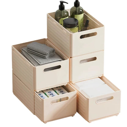 Plastic Rolling Bookshelf – Under-Desk Student Storage Box with Wheels