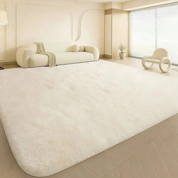 Plush Long-Pile Area Rug – Super Soft Non-Slip Thick Carpet