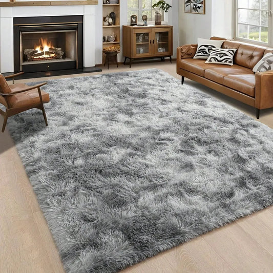 Plush Long-Pile Area Rug – Super Soft Non-Slip Thick Carpet