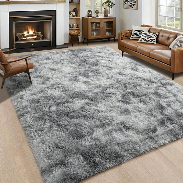 Plush Long-Pile Area Rug – Super Soft Non-Slip Thick Carpet
