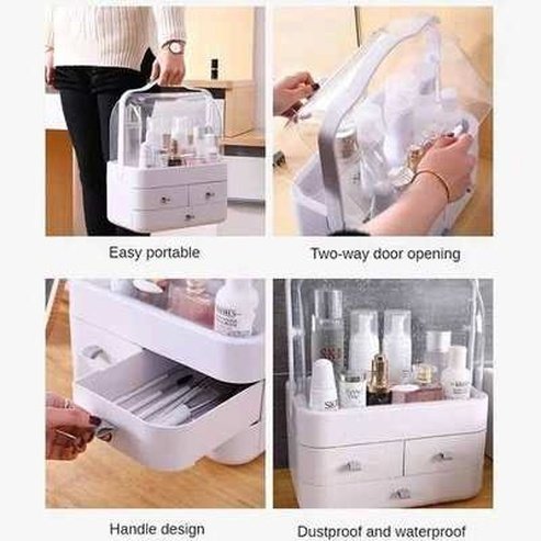 Portable Makeup Organizer Storage Box Large Capacity