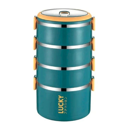 Portable Insulated Bento Lunch Box for Kids – Thermal Food Warmer with Thermos Containers