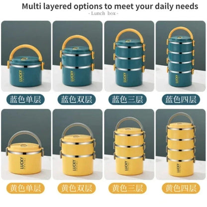 Portable Insulated Bento Lunch Box for Kids – Thermal Food Warmer with Thermos Containers