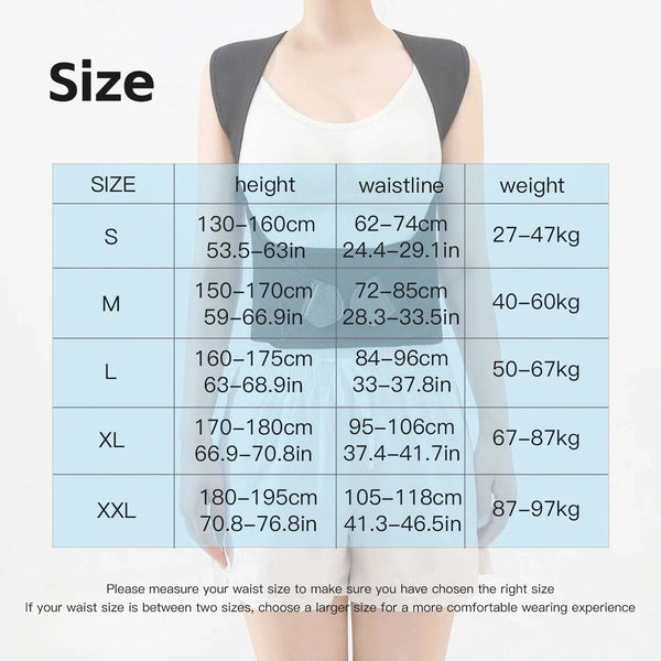 Posture Back Brace, Adjustable Back Support Strap to Prevent Spinal Distortion