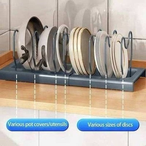 Pot Lid Rack Stainless Steel Holder Shelf