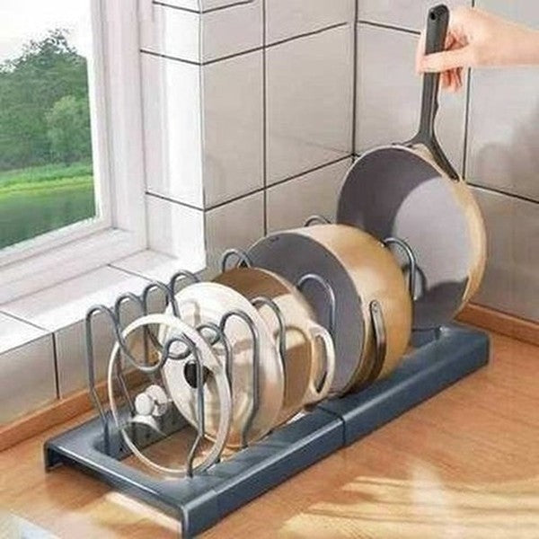 Pot Lid Rack Stainless Steel Holder Shelf
