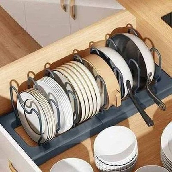 Pot Lid Rack Stainless Steel Holder Shelf