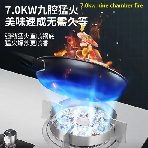 Powerful and Precise 2-Burner Stainless Steel Gas Stove