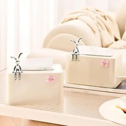 Practical Refillable Tissue Box with Spring Holder