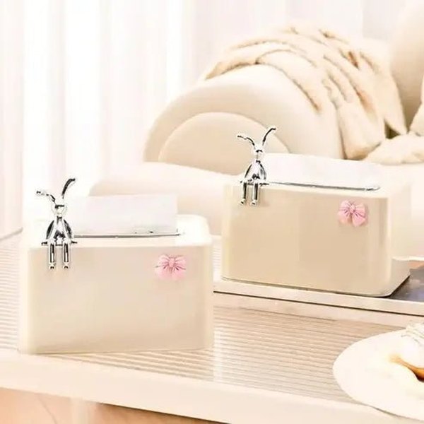Practical Refillable Tissue Box with Spring Holder