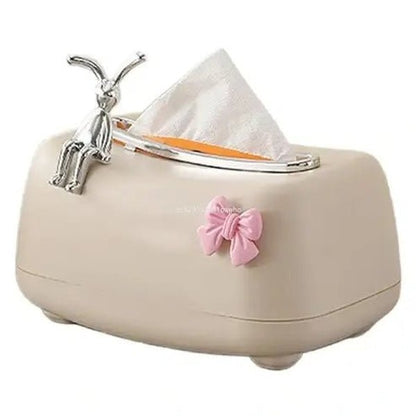 Practical Refillable Tissue Box with Spring Holder