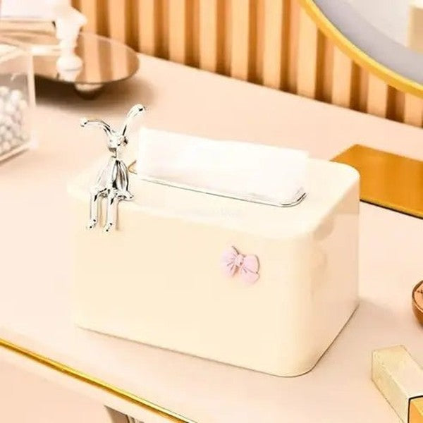 Practical Refillable Tissue Box with Spring Holder