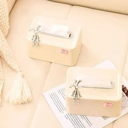 Practical Refillable Tissue Box with Spring Holder
