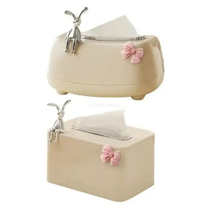 Practical Refillable Tissue Box with Spring Holder
