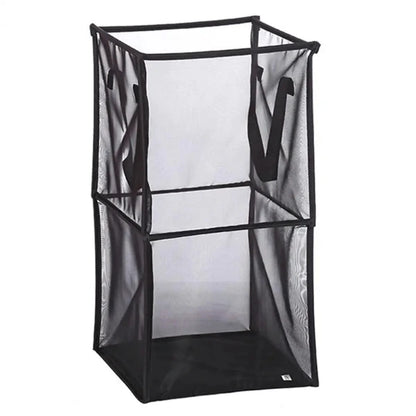 Practical Dirty Clothes Hamper Convenient Foldable Oxford Cloth Mesh 