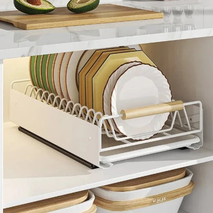 Pull-Out Dish Rack: Maximize Kitchen Storage