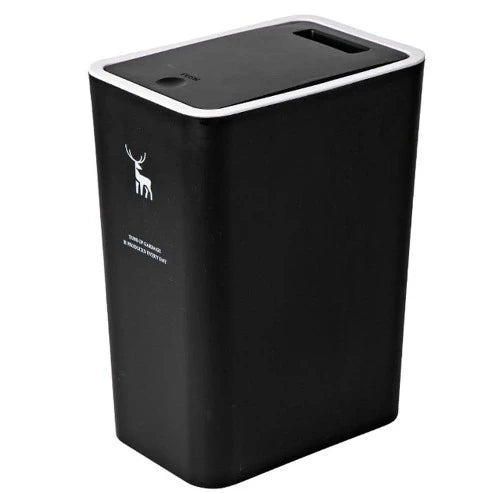 Rectangular Nordic Toilet Trash Can with Lid