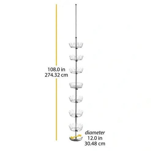 Rotating Shoe Basket