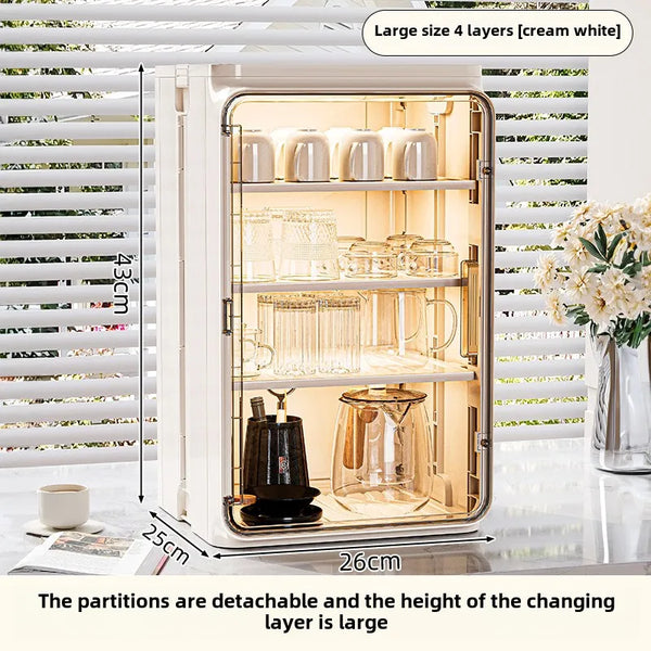 Dustproof Cup Storage Rack, Desktop Tea Cup Holder, Water Cup Holder