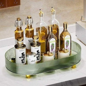 Light Luxury Double Layer Drain Tea Table Cup Tray 