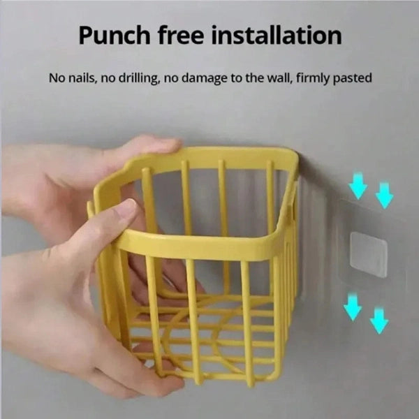 Punch-Free Toilet Paper Shelf