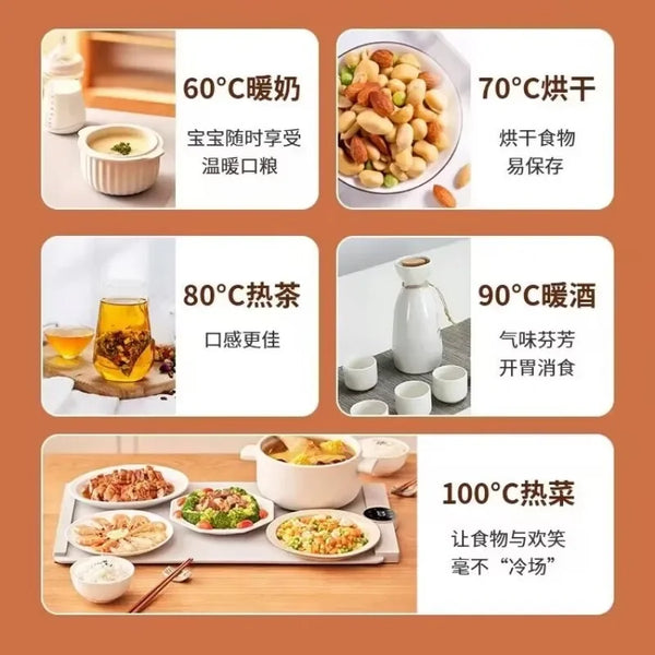 Multifunctional Folding Heated Dining Table