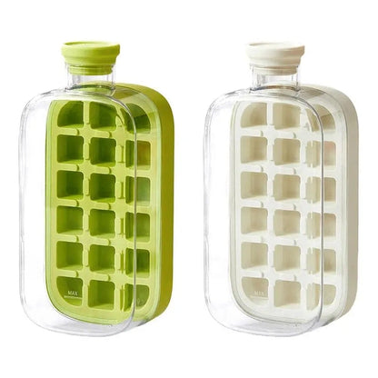 Portable Silicone Freezer Ice Trays, Zero-Contact Pressure Ice Cube Mold