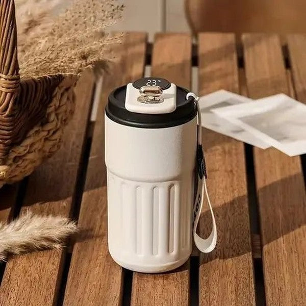 Portable Coffee Travel Mug with Temperature Display