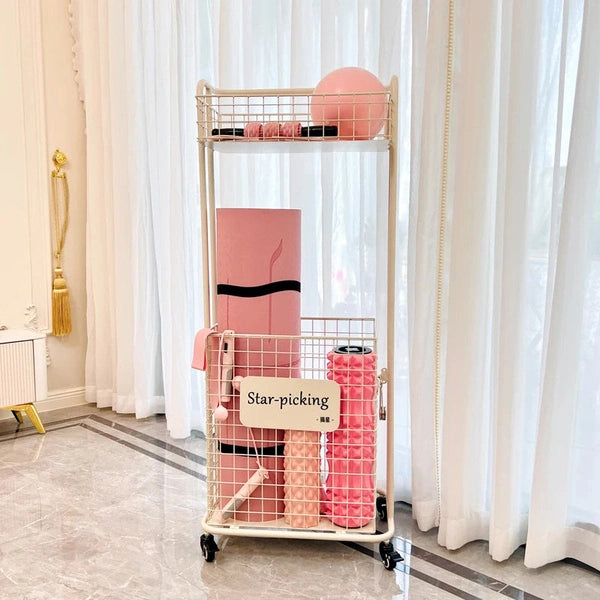 Yoga Supplies Storage Rack – Household Sports Equipment