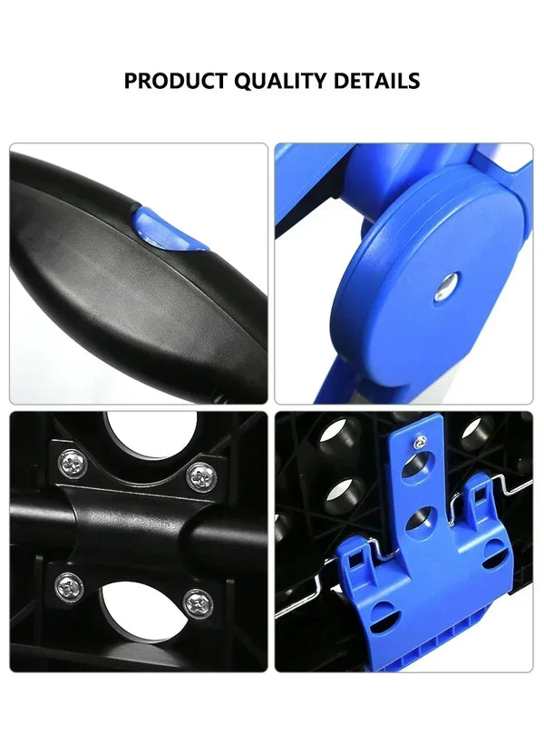 Plastic Foldable Hand Truck, Aluminum Portable Folding Cart Trolley