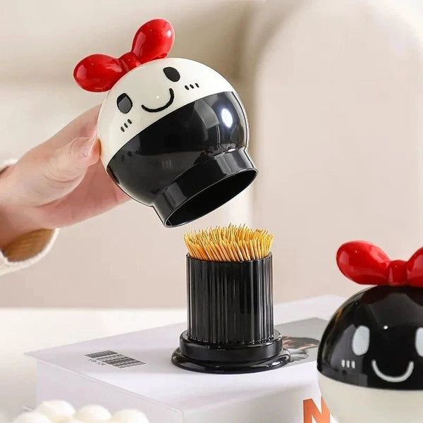 Cute Toothpick Box Household Cotton Swab Box Living Room Coffee Table Decoration