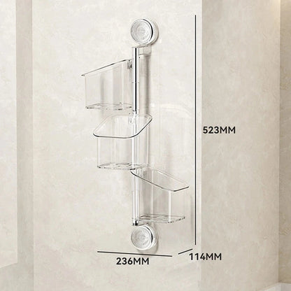 Suction Cup Rotating Organiser, Kitchen Wall Mounted Onion Ginger Garlic Storage Box