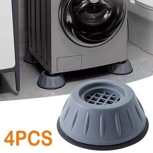 4Pcs Universal Anti-Vibration Feet Pads Washing Machine Rubber Mat Anti-Vibration Pad Dryer Refrigerator Base Fixed Non-Slip Pad: Furniture Floor Protectors.