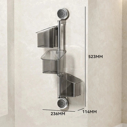 Suction Cup Rotating Organiser, Kitchen Wall Mounted Onion Ginger Garlic Storage Box