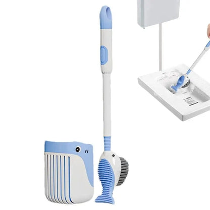 Long Handle Toilet Brush with Soap Dispenser
