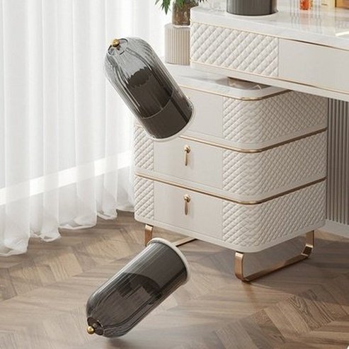 360° Rotating Makeup Brush Holder with Lid Luxury Cosmetic Organizer Lipstick Eyebrow Pencil Eyeshadow Storage Box. Storage & Organization: Household Storage Containers