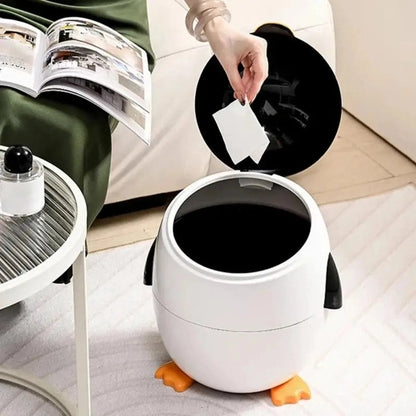Cute Penguin Multiscenario Originality Practical Garbage Storage Bucket