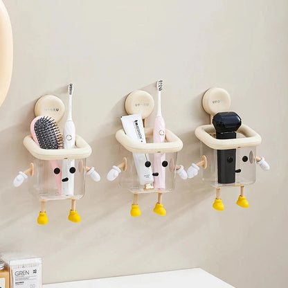 Toothbrush Holder Wall-Mounted, Perforation-Free