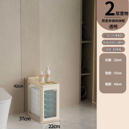 Crevice Cabinet Seam Organizer Cabinet, Bathroom Storage Rack