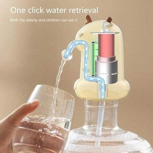 USB Charging Cartoon Water Bottle Dispenser Pump
