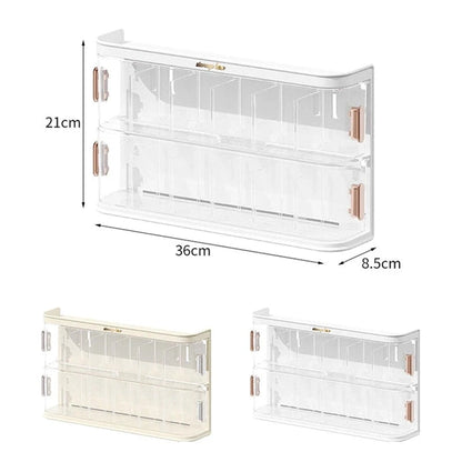 Wall-Mounted Multi-Layer Drawer Organizer Removable Clear Underwear