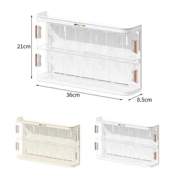 Wall-Mounted Multi-Layer Drawer Organizer Removable Clear Underwear